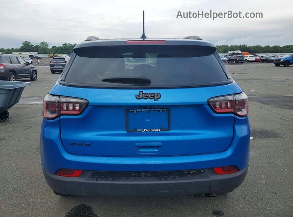 3C4NJDBB2MT557753 2021 JEEP COMPASS Blue უკანა ხედი