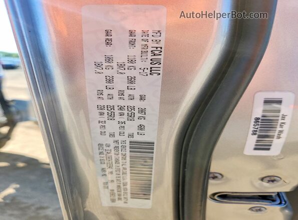 3C4NJDBB3HT655941 2017 JEEP COMPASS Silver Vista de la etiqueta del VIN