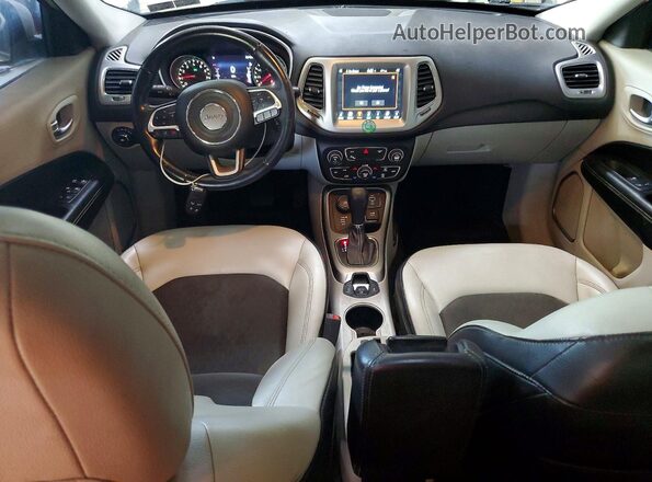 3C4NJDBB3HT664543 2017 JEEP COMPASS White Вид панелі приладів