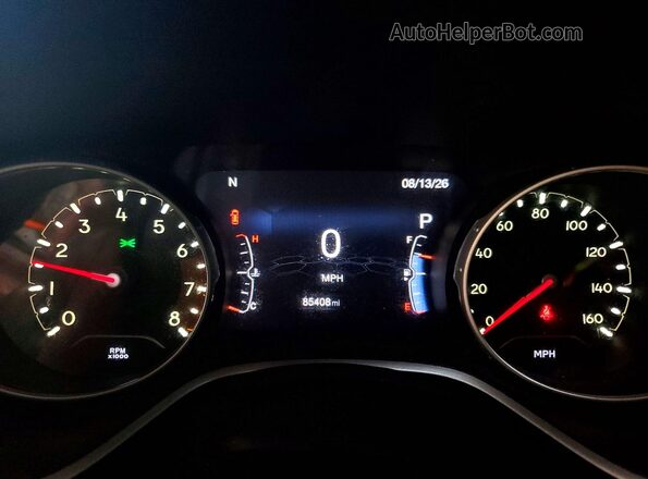 3C4NJDBB3HT664543 2017 JEEP COMPASS White Вид щитка приладів