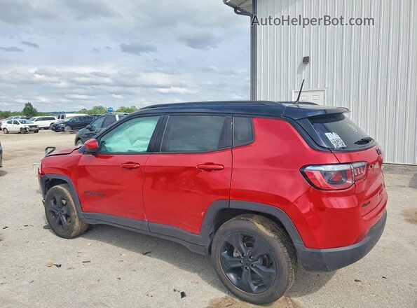 3C4NJDBB3JT313427 2018 JEEP COMPASS Burgundy Trasero izquierdo