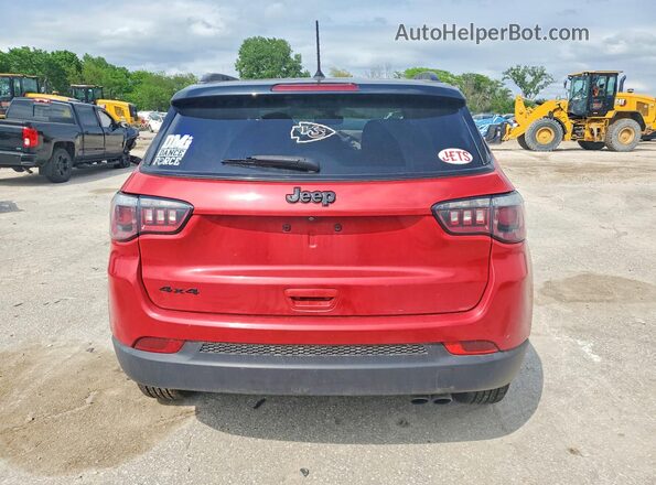 3C4NJDBB3JT313427 2018 JEEP COMPASS Burgundy Vista trasera