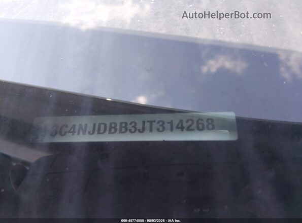 3C4NJDBB3JT314268 2018 JEEP COMPASS Silver 
