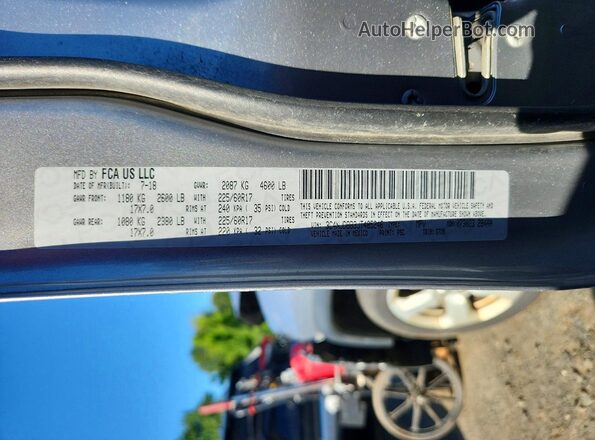 3C4NJDBB3JT485246 2018 JEEP COMPASS Silver Вид наклейки з VIN-кодом