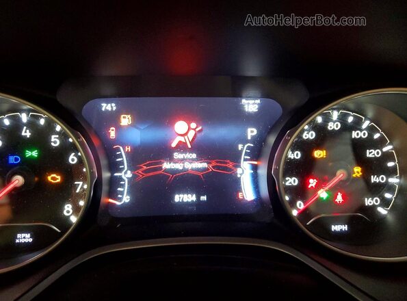3C4NJDBB3KT678465 2019 JEEP COMPASS Синий Вид щитка приборов