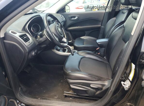 3C4NJDBB3LT229207 2020 JEEP COMPASS Black Widok wnętrza z przodu