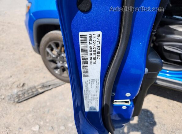 3C4NJDBB3NT196731 2022 JEEP COMPASS Синий Вид наклейки с VIN-кодом