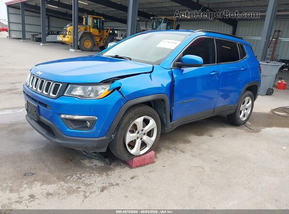 3C4NJDBB4HT610930 2017 JEEP COMPASS Blue Առջևի ձախ երեք քառորդ տեսարան