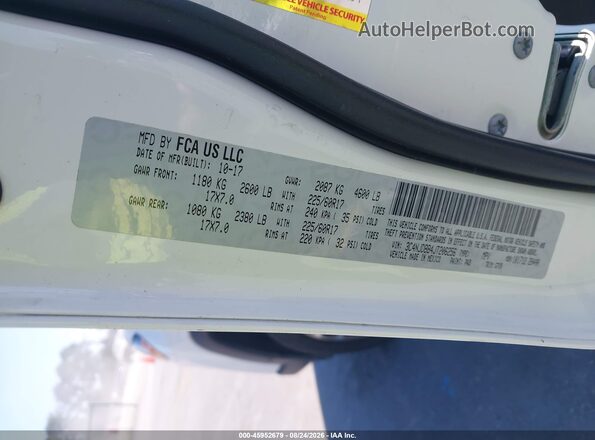 3C4NJDBB4JT206256 2018 JEEP COMPASS White Vista del compartimento del motor