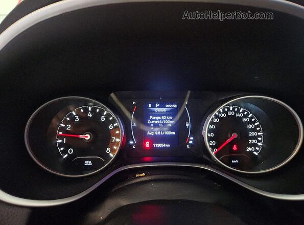 3C4NJDBB4MT512376 2021 JEEP COMPASS Red Вид щитка приладів