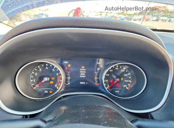 3C4NJDBB5JT397234 2018 JEEP COMPASS Blue Instrument cluster view