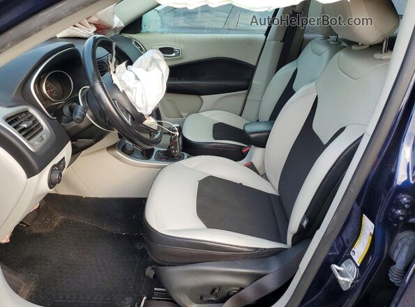 3C4NJDBB5KT835901 2019 JEEP COMPASS Blue Вид салону спереду