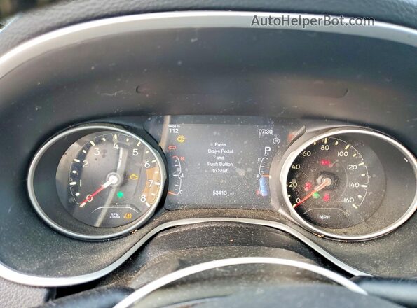 3C4NJDBB5KT835901 2019 JEEP COMPASS Blue Вид щитка приладів