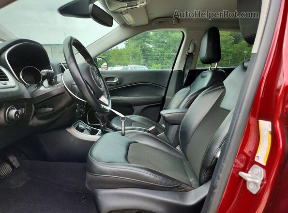 3C4NJDBB5MT569847 2021 JEEP COMPASS Burgundy Вид салону спереду