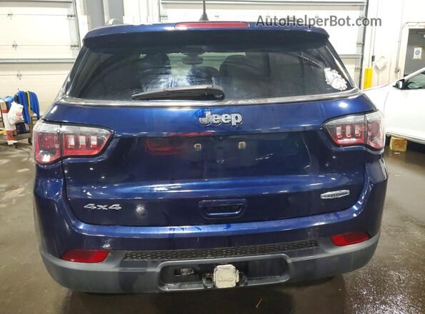 3C4NJDBB6JT147680 2018 JEEP COMPASS Blue უკანა ხედი