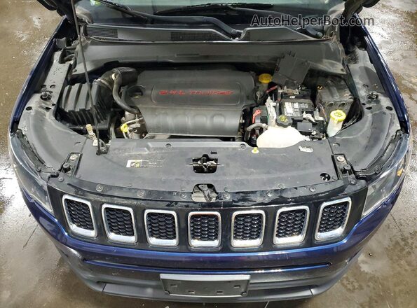 3C4NJDBB6JT147680 2018 JEEP COMPASS Blue ძრავის განყოფილების ხედი