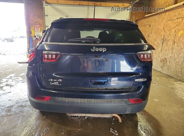 3C4NJDBB6JT160963 2018 JEEP COMPASS Blue Rear view