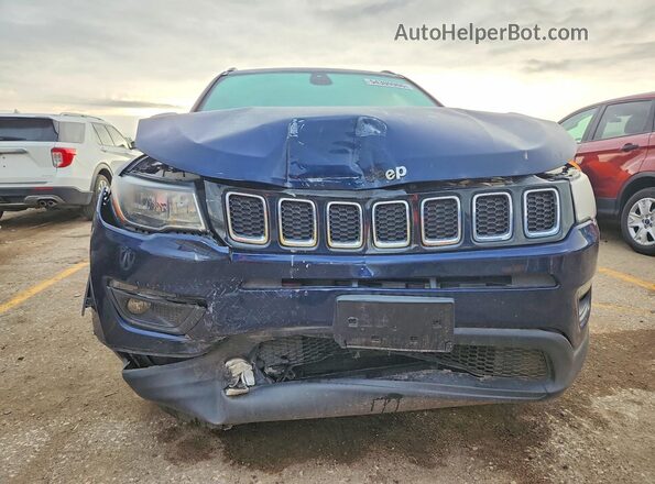 3C4NJDBB6JT232082 2018 JEEP COMPASS Blue Front view