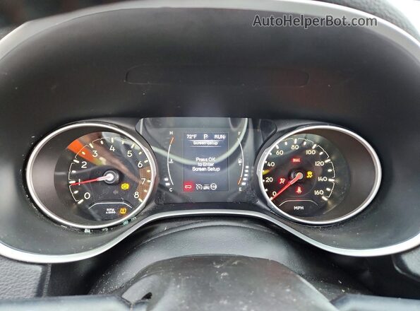 3C4NJDBB6JT283646 2018 JEEP COMPASS Blue Սարքավորումների վահանակի տեսք