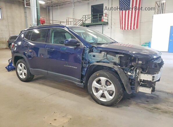 3C4NJDBB6JT399283 2018 JEEP COMPASS Blue Передня права чверть