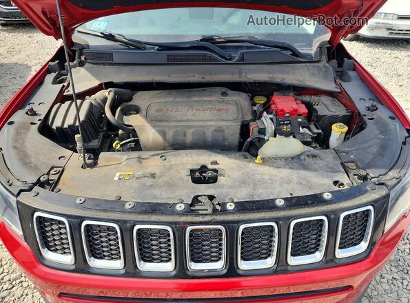 3C4NJDBB6KT686110 2019 JEEP COMPASS Red Vista del compartimento del motor