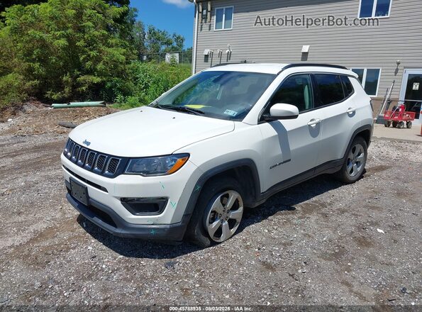 3C4NJDBB7JT114042 2018 JEEP COMPASS White Առջևի ձախ երեք քառորդ տեսարան
