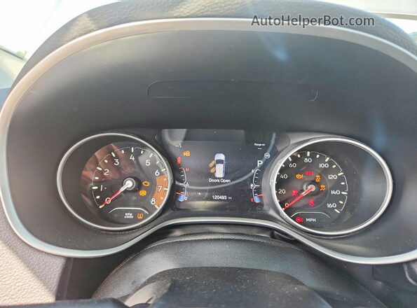 3C4NJDBB7JT162687 2018 JEEP COMPASS Серебряный Вид щитка приборов