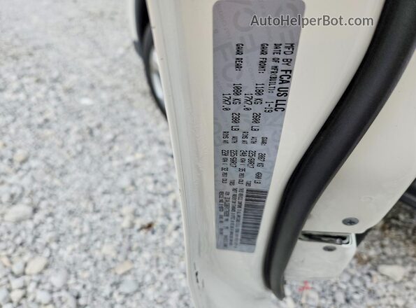 3C4NJDBB7KT703299 2019 JEEP COMPASS White VIN კოდის სტიკერის ხედი