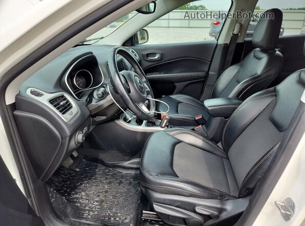 3C4NJDBB7KT703299 2019 JEEP COMPASS White წინა სალონის ხედი