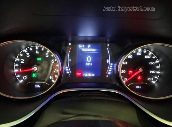 3C4NJDBB7KT734245 2019 JEEP COMPASS White ხელსაწყოთა პანელის ხედი