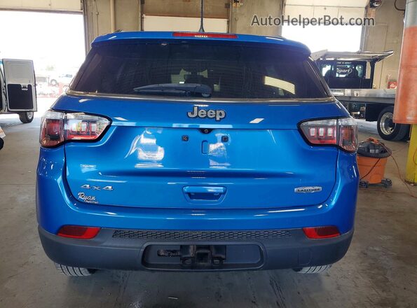 3C4NJDBB8HT665932 2017 JEEP COMPASS Blue Вид ззаду