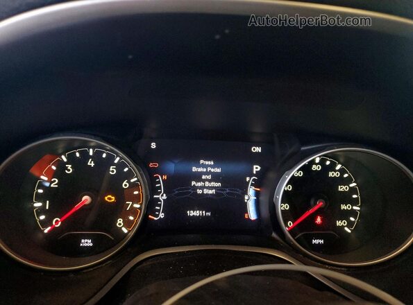 3C4NJDBB8HT665932 2017 JEEP COMPASS Blue Вид щитка приладів