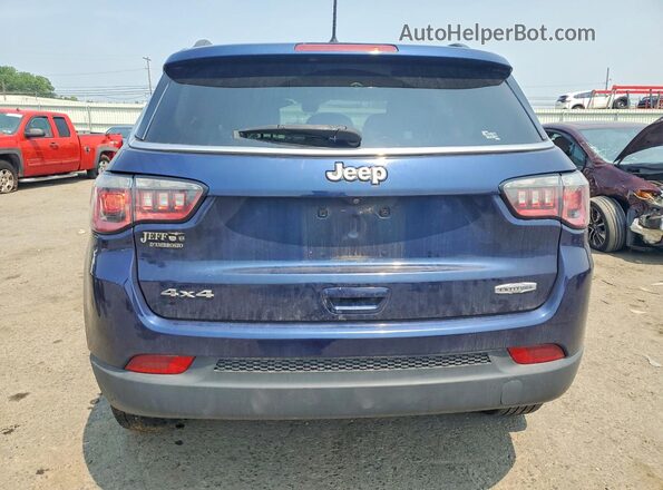 3C4NJDBB8JT207717 2018 JEEP COMPASS Blue Вид ззаду