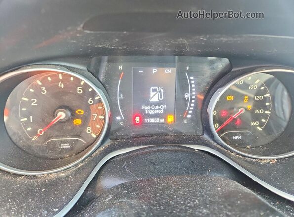 3C4NJDBB8JT207717 2018 JEEP COMPASS Blue Вид щитка приладів