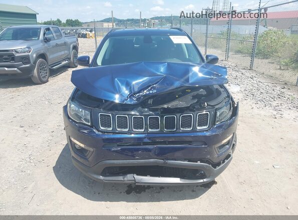 3C4NJDBB8JT373381 2018 JEEP COMPASS Blue Вид щитка приладів