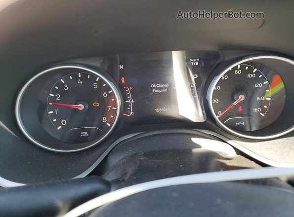 3C4NJDBB8JT394683 2018 JEEP COMPASS Gray Widok zestawu wskaźników