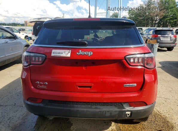 3C4NJDBB8KT628614 2019 JEEP COMPASS Красный Вид сзади
