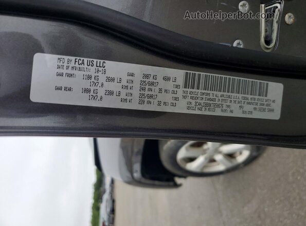 3C4NJDBB8KT650676 2019 JEEP COMPASS Gray 360 interior view