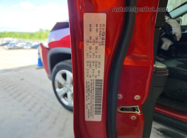3C4NJDBB8KT734576 2019 JEEP COMPASS Red VIN կոդի պիտակի տեսք
