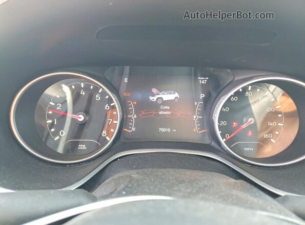 3C4NJDBB8MT584066 2021 JEEP COMPASS Blue Instrument cluster view