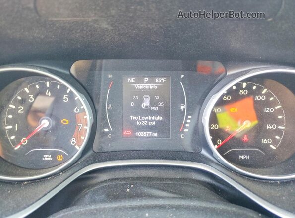 3C4NJDBB9JT113930 2018 JEEP COMPASS White Vista del cuadro de instrumentos