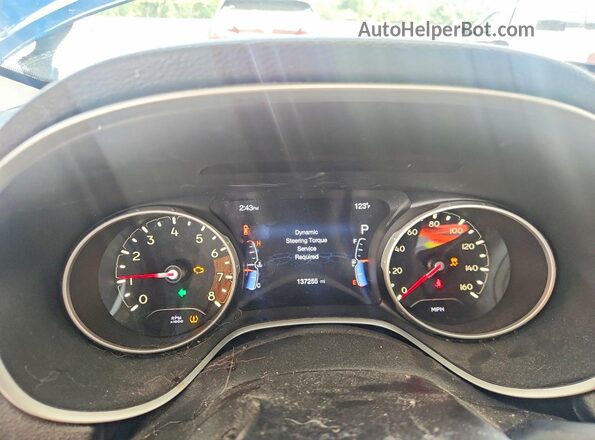 3C4NJDBB9JT178373 2018 JEEP COMPASS Blue Սարքավորումների վահանակի տեսք