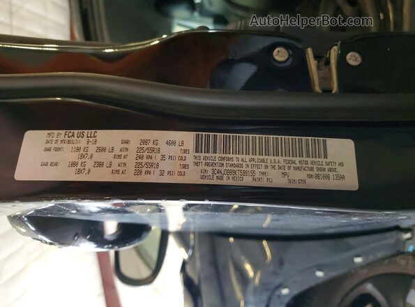 3C4NJDBB9KT599155 2019 JEEP COMPASS Черный Панорамный вид салона 360°