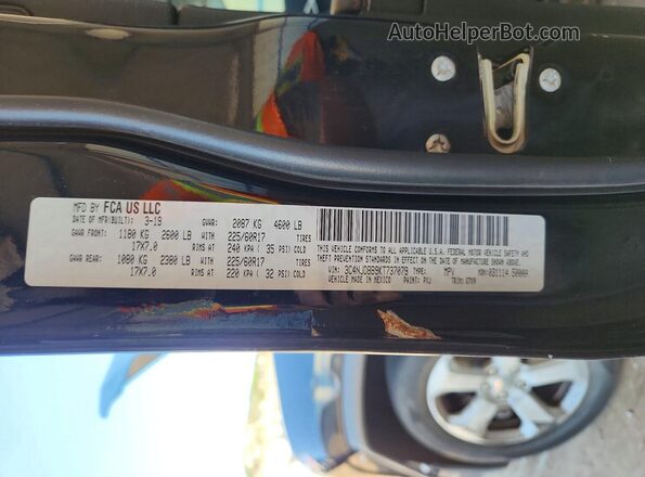 3C4NJDBB9KT737079 2019 JEEP COMPASS Черный Вид наклейки с VIN-кодом