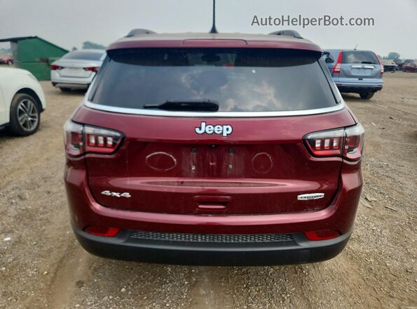 3C4NJDBB9NT130801 2022 JEEP COMPASS Burgundy Widok z tyłu