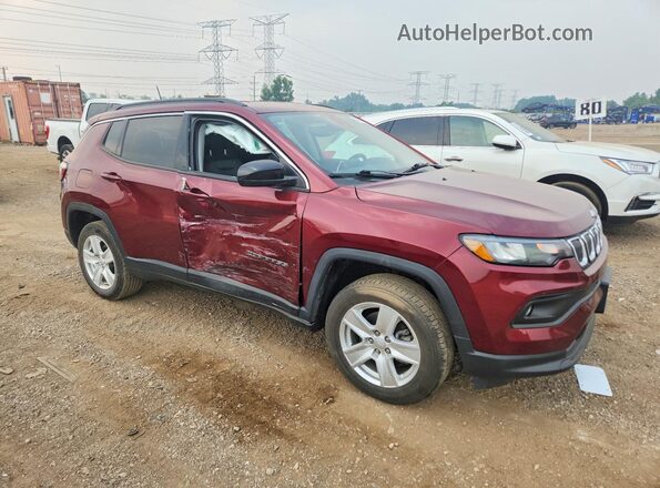 3C4NJDBB9NT130801 2022 JEEP COMPASS Burgundy Przód prawy