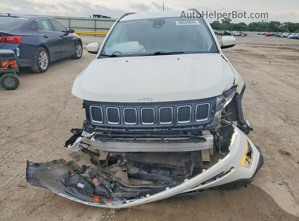3C4NJDBBXJT392367 2018 JEEP COMPASS White წინა ხედი