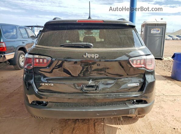 3C4NJDBBXJT458349 2018 JEEP COMPASS Black უკანა ხედი
