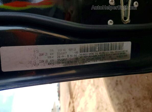 3C4NJDBBXJT458349 2018 JEEP COMPASS Black VIN კოდის სტიკერის ხედი