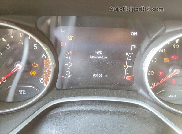 3C4NJDBBXJT479329 2018 JEEP COMPASS Black Widok zestawu wskaźników